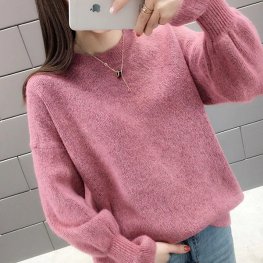 Autumn Winter Women Sweater Casual O Neck Knitted Pullover Autumn Winter Women Sweater Casual O Neck Knitted Pullover