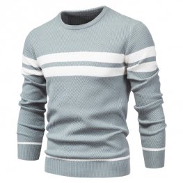 Mens Winter Stripe Sweater Thick Warm Pullovers Casual Mens Winter Stripe Sweater Thick Warm Pullovers Casual